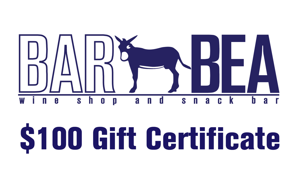 $100 Gift Card - BARBEA Wine Shop & Snack Bar